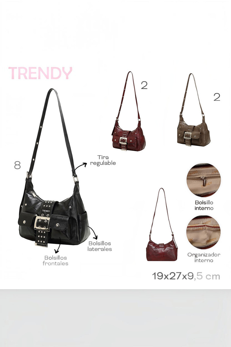 Cartera Trendy Marrón