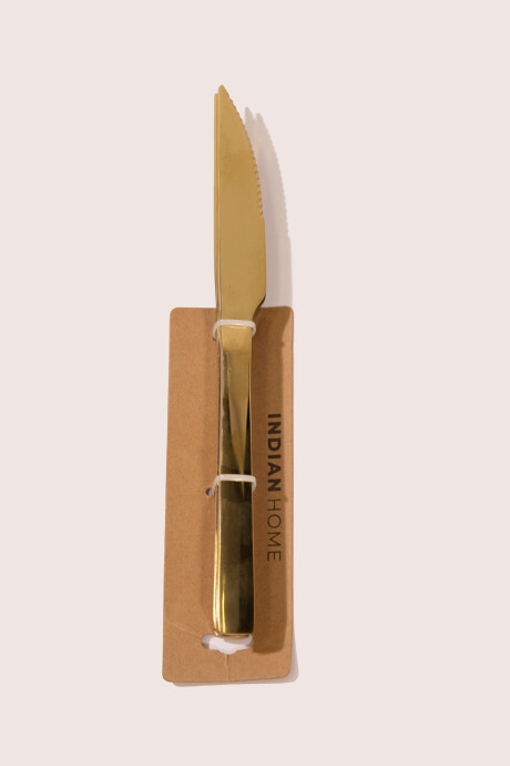 Cuchillo Set 4 Un. Dorado