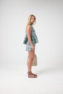 SHORT DE LINO IRIS Turquesa