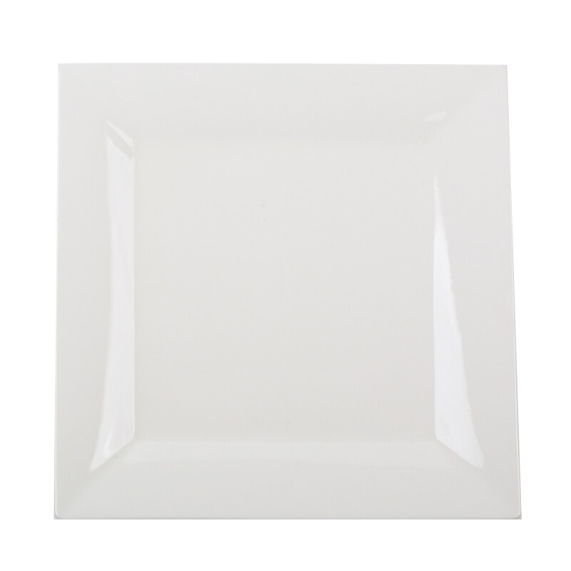 Me.Plato ceramica cuadrado blanco 25 CMS N/a