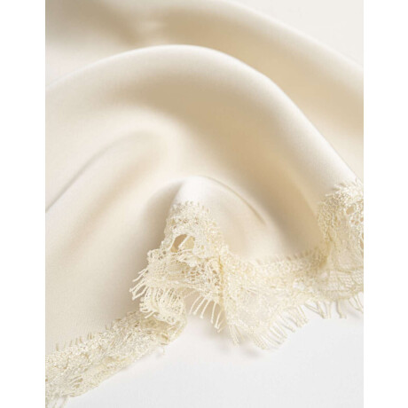 Vinchas Textiles Pañuelo Blanco Crema