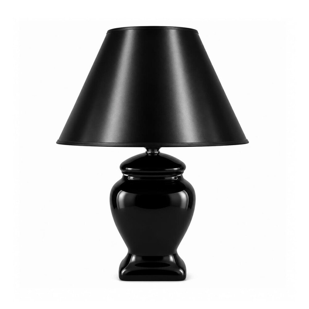 Lampara Jarron Cuadrado Negra YFS14980 30 cms. Lampara Jarron Cuadrado Negra YFS14980 30 cms.