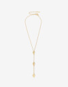 Collares Largos Metal Collar Largo Y Con Chapones - Dorado