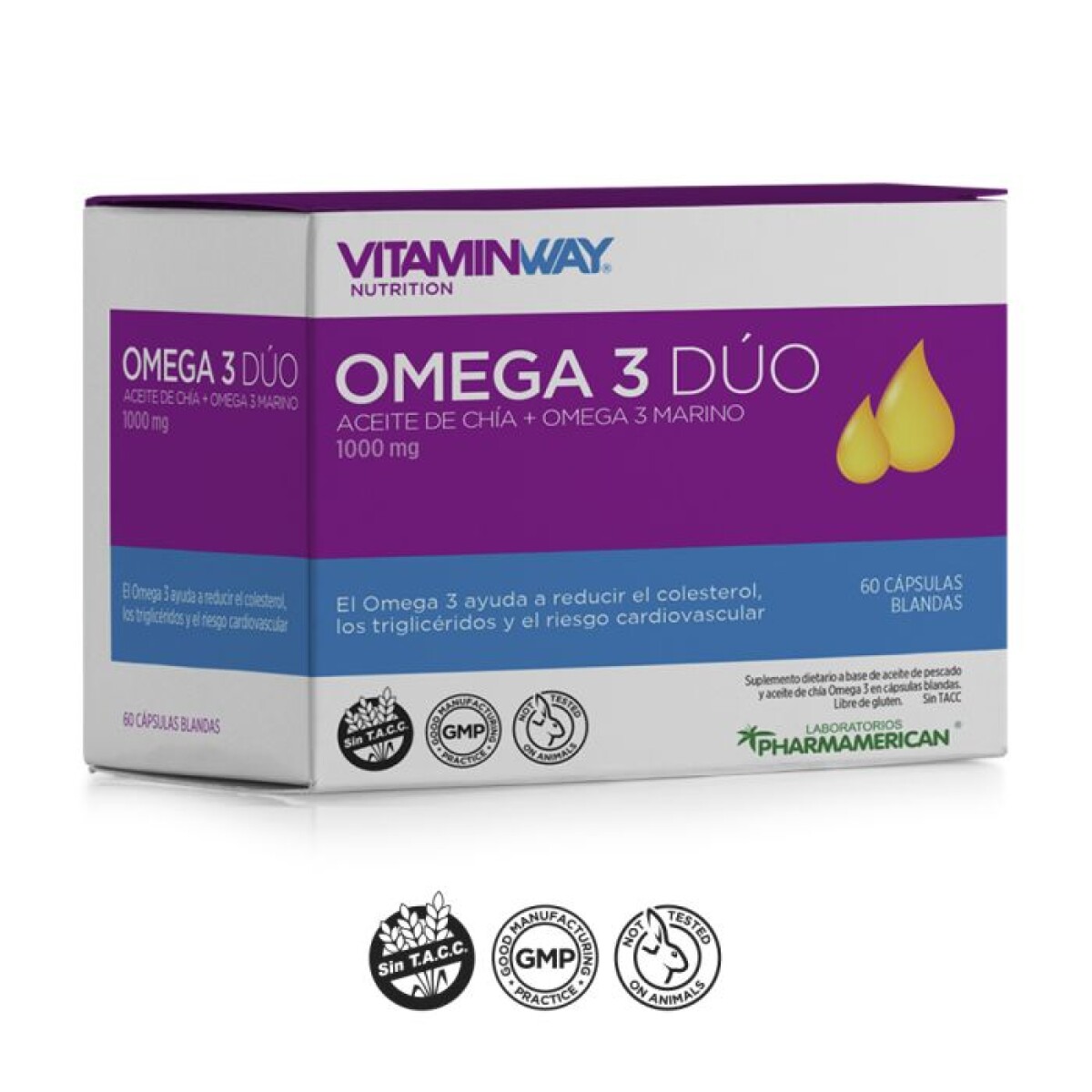 Vitaminway Omega 3 Dúo 60 caps 