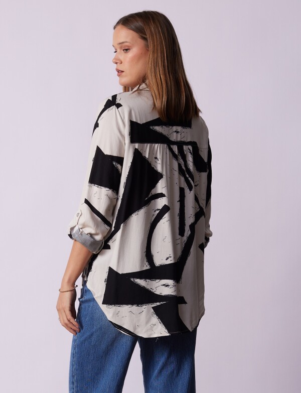Camisola Print MULTI/NEGRO