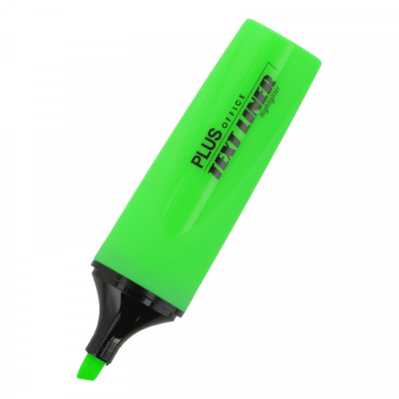 Resaltador Grueso Plus Office Verde #Resaltador Grueso Plus Office Verde