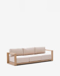 Sofá Ambra de 3 plazas de madera maciza de acacia con acabado claro 249 cm FSC 100% Sofá Ambra de 3 plazas de madera maciza de acacia con acabado claro 249 cm FSC 100%