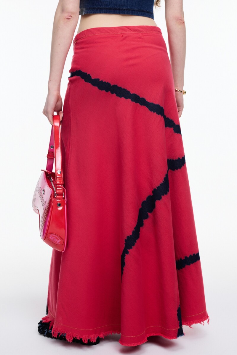 FALDA MAXI Rojo