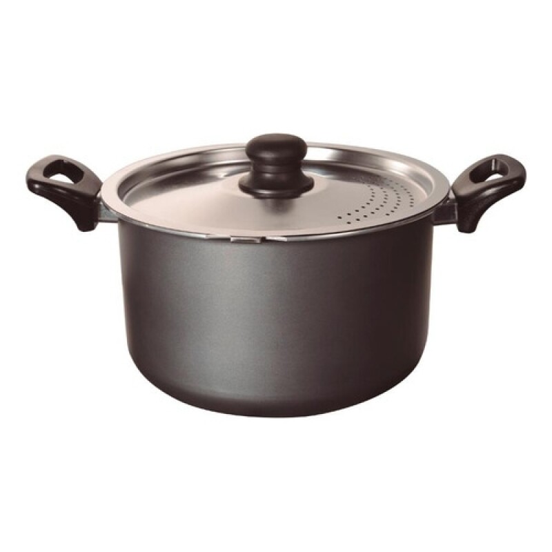 Olla para pasta antiadherente Cuori Presto Pasta 6,5Lts Aluminio