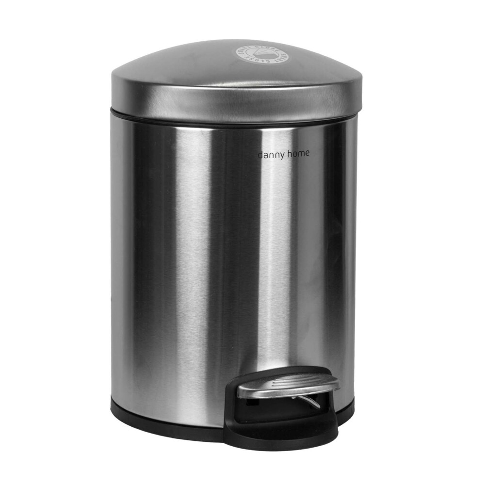 PAPELERA 5L LJT03-5 GRIS ACERO INOXIDABLE LJT03-5-1