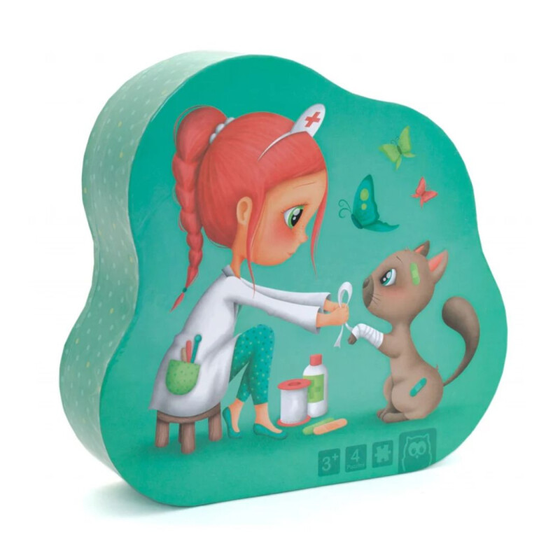 Puzzle 4 en 1 Eureka 43 pzas Veterinaria