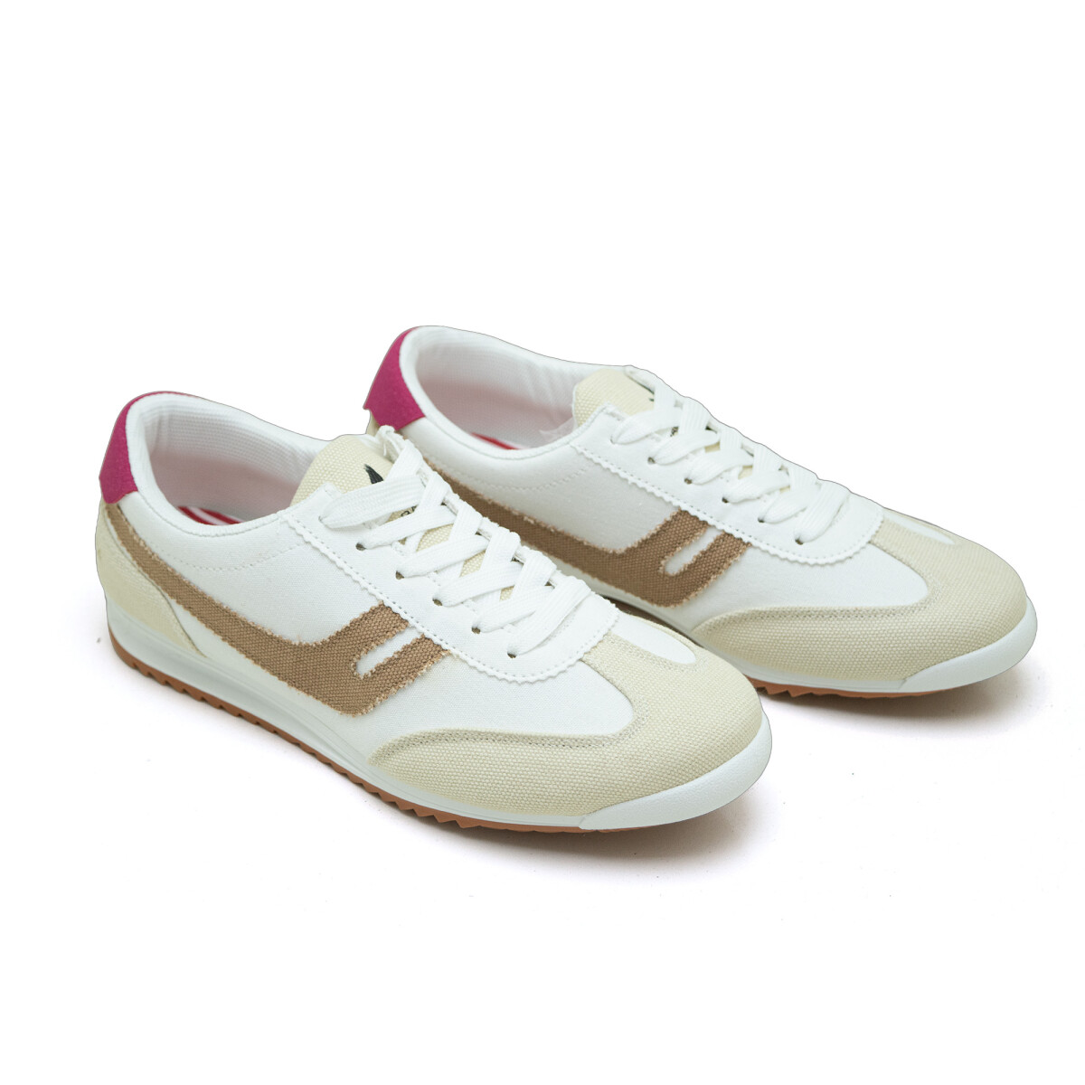 Championes Santa Barbara FLAIR CA de Mujer - FLAIR CA - Blanco-marron 