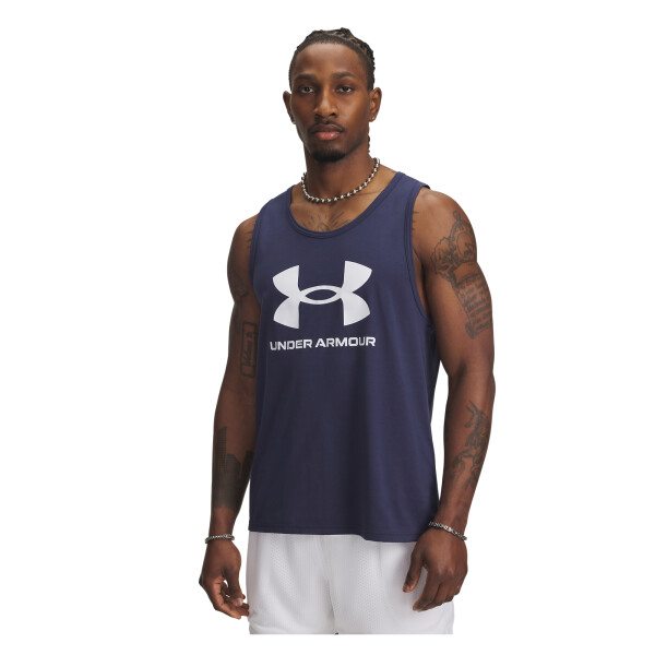 Musculosa Under Armour TANK de Hombre - 1382883-403 Marino-blanco
