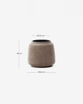 Macetero Lira de efecto terracota Ø40 cm