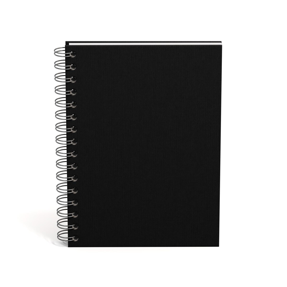 LIBRETA A5 TAPA DURA - PAPEL NEGRO 