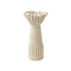 PORTA VELA CERAMICA MARFIL 12X25CM Unica