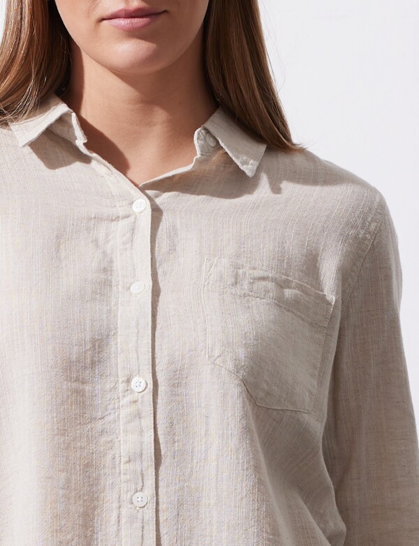Camisa Lino BEIGE