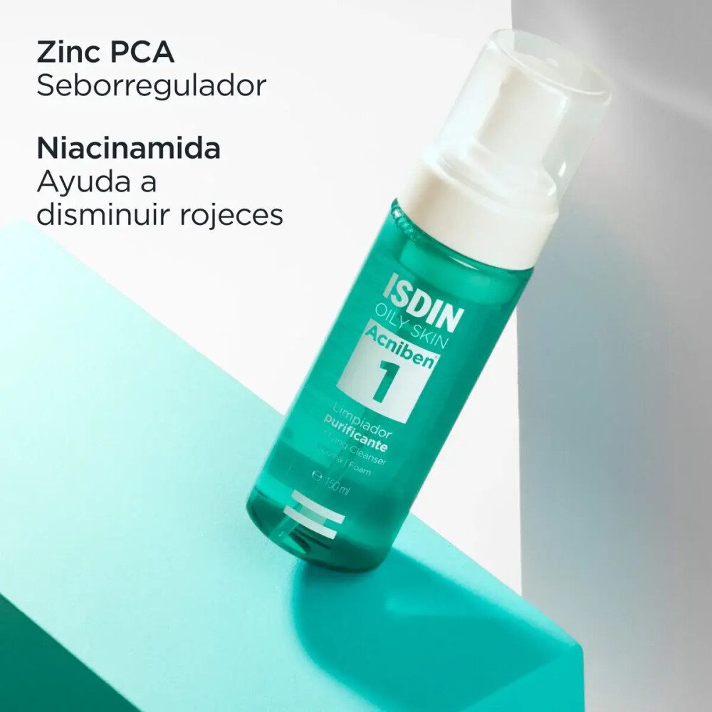 Isdin Acniben Espuma Limpiadora Facial 150ml - Pieles Grasas con Tendencia Acneica Isdin Acniben Espuma Limpiadora Facial 150ml - Pieles Grasas con Tendencia Acneica