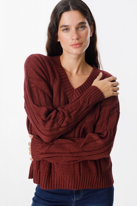 Sweater Corteza Bordeaux