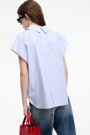 Camisa sin mangas Celeste