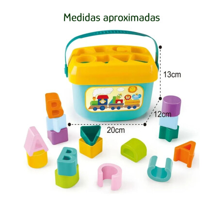 Juego de Encastre Formas/Letras para Bebés +18M Plástico Multicolor