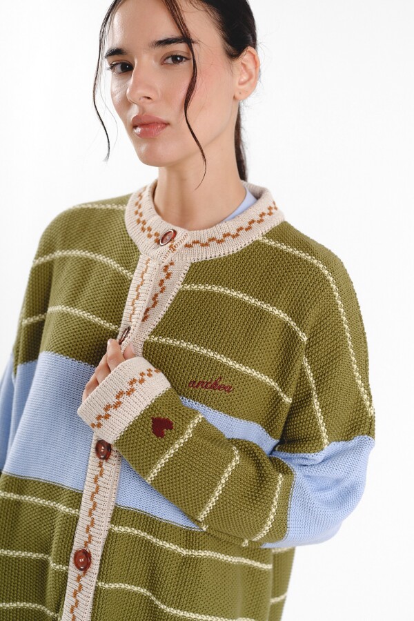 Cardigan Glory SS27 Verde