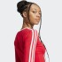 Remera Adidas Adicolor 3 Rayas Crop Rojo