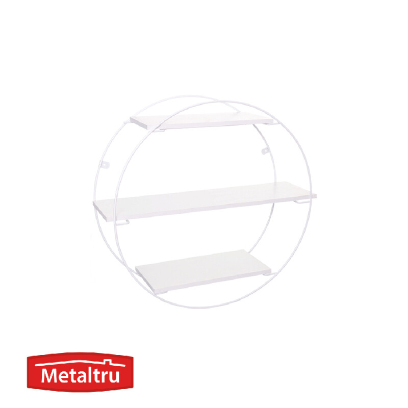 Estantería Circular en metal y madera Estantería Circular en metal y madera