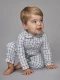 Pijama De Cuadro Vichy Gris Azulado