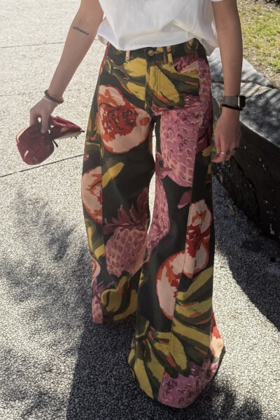 JEAN WIDE XL PRINT MULTIFRUIT Multifruit