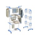 Tendedero de Pie Vertical Plegable 3 Niveles con Ruedas Tendedero de Pie Vertical Plegable 3 Niveles con Ruedas