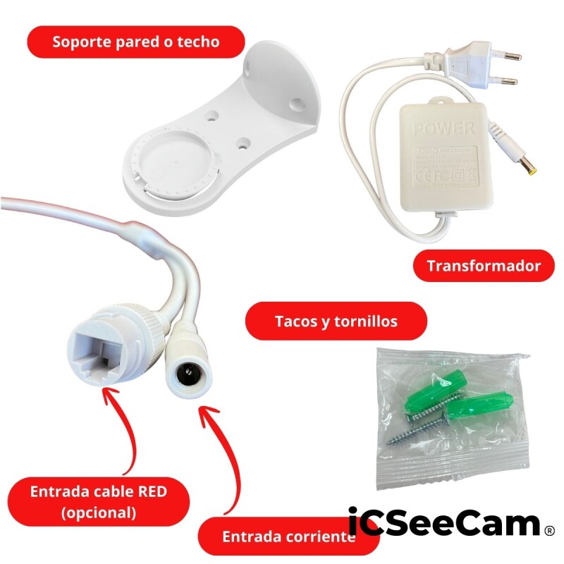 Cámara Seguridad Wifi Exterior Doble Lente 3mp Icseecam Cámara Seguridad Wifi Exterior Doble Lente 3mp Icseecam