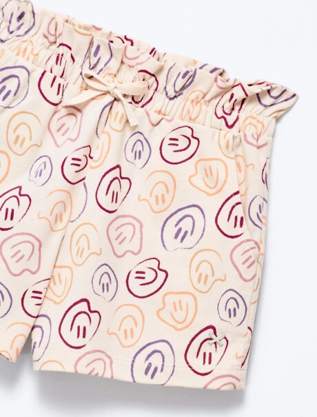 SHORT INFANTIL CON ESTAMPADO AMARILLO