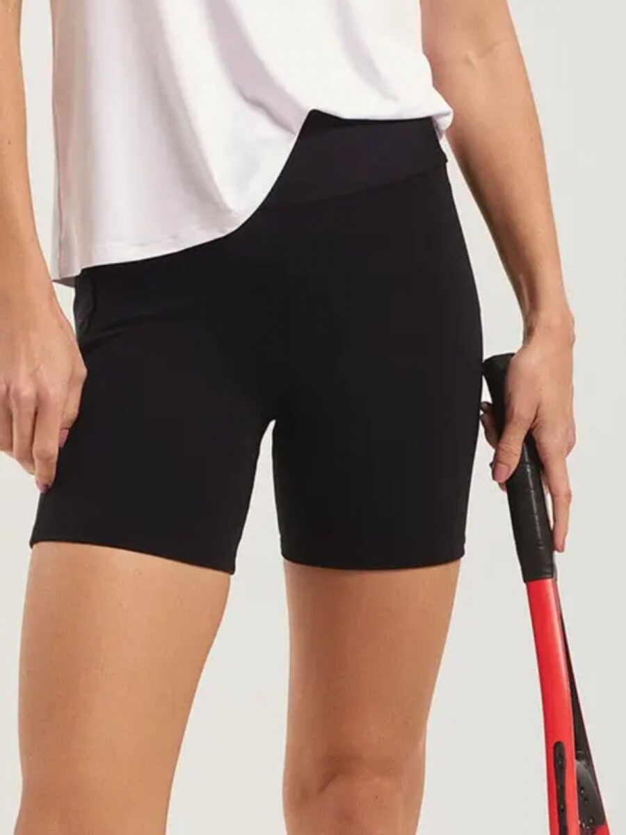 BERMUDA DEPORTIVA CON BOLSILLO - NEGRO 