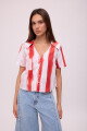 BLUSA FRESA PRINT Rayas Rojo