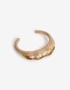 Brazaletes Perlas Brazalete Metal Chauchas - Dorado Oro Amarillo