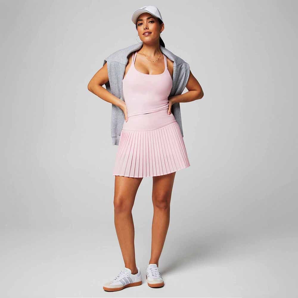 Falda Con Malla Hot Shot Pleated Skirt Classic Mini Mujer Soft Pink