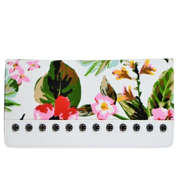 BILLETERA ZNT DAMA FLOREADA BLANCO BILLETERA ZNT DAMA FLOREADA BLANCO