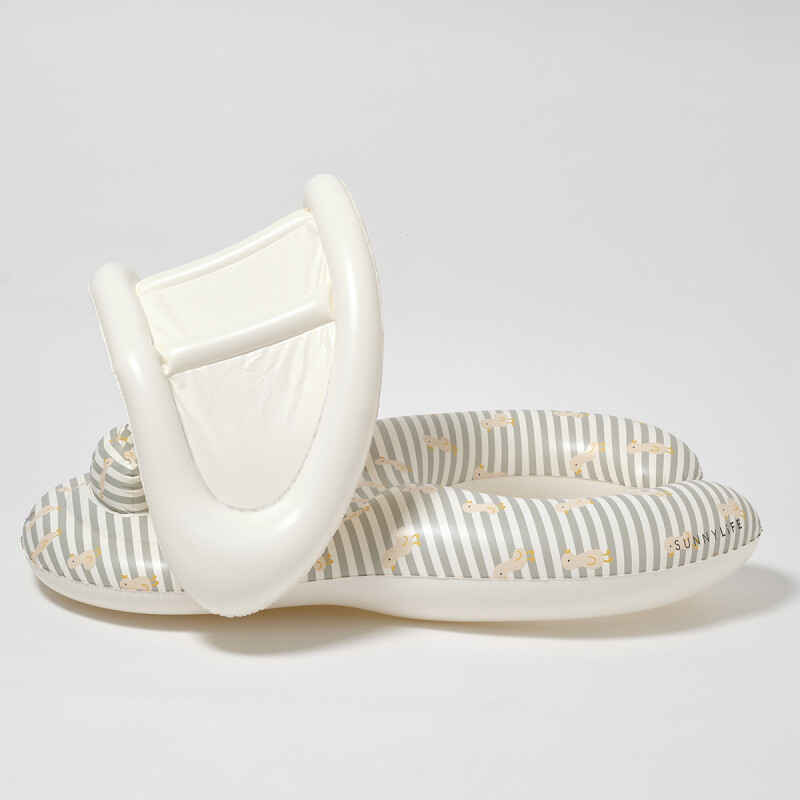S51FB Inflable De Piscina Para Bebés Y Adultos Sunnylife - Duck Sage Stripe