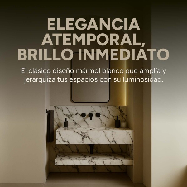 Pack x5 Placa PVC Símil Mármol 2,44x1,22m 3mm Resistente Variante Mármol Blanco Gris