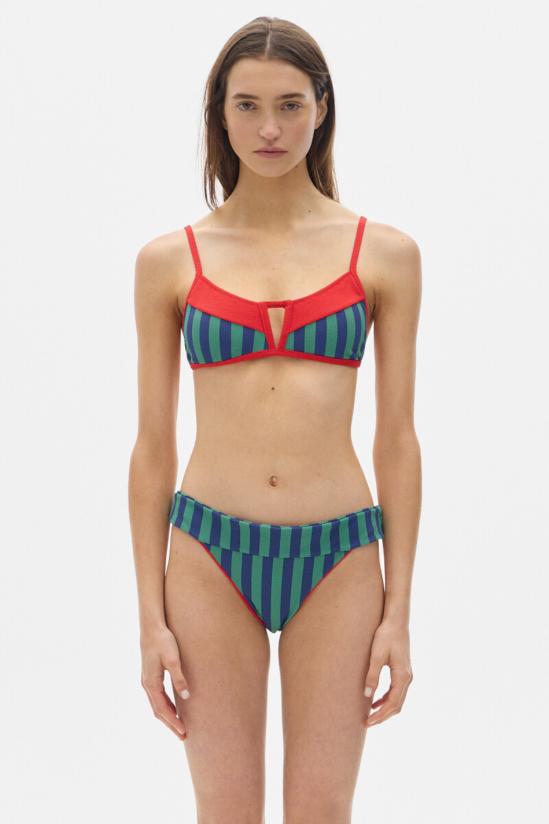 Bikini Bottom Ginger Green/Blue