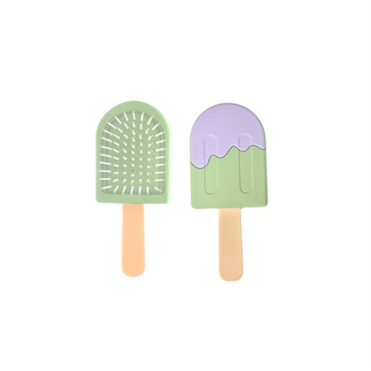 Peine cepillo helado palito - Verde 