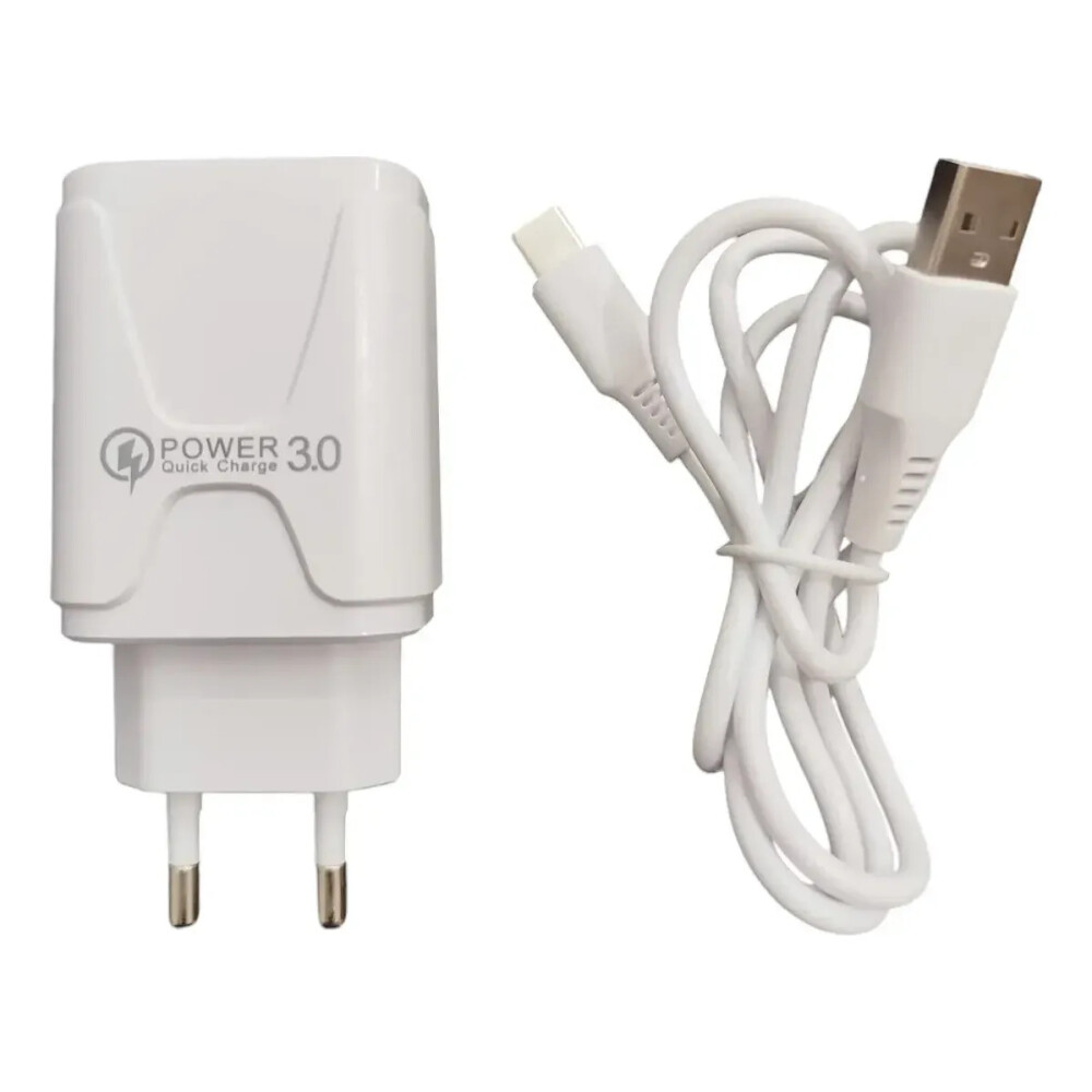 Cargador Usb - Tipo C Para Android Carga Rápida Cargador Usb - Tipo C Para Android Carga Rápida