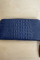 Billetera Roma Crocco Azul