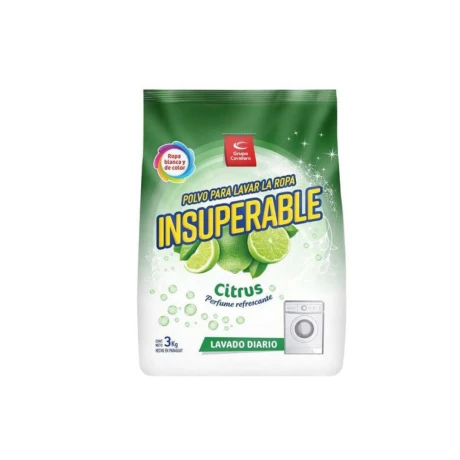 Detergente en polvo matic 3k citrus INSUPERABLE Detergente en polvo matic 3k citrus INSUPERABLE