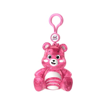 Figura Squishy Osito Cariñositos con Clip Colgante ROSADO