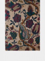 Pañuelo Estampado Floral Con Lana multicolor