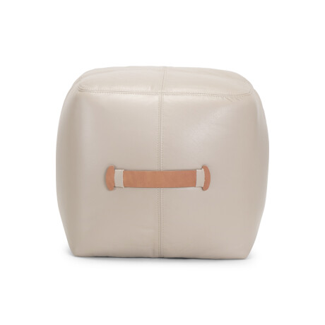Puff Sigma - Cuero Básico 519 (Beige)