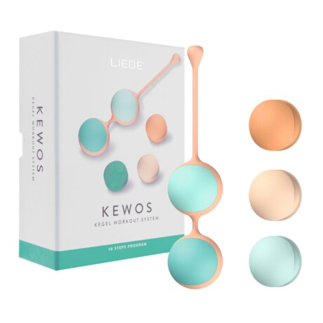 Bolas Kegel Ejercicios Pélvicos x5 Kewos Verde y Amarillo