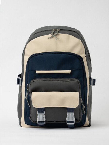 Mochila combinada Gris